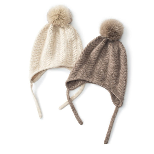Gorro de Lana Cashmere con Protección de Orejas - Diseño Trenzado Grueso - Image 23