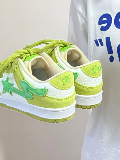 Tenis Retro Verde Manzana con Plataforma - Sneaker Casual para Hombre - Image 15