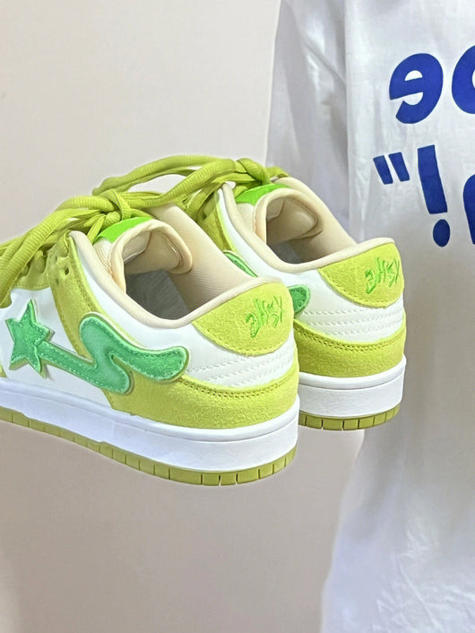 Tenis Retro Verde Manzana con Plataforma - Sneaker Casual para Hombre - Image 15