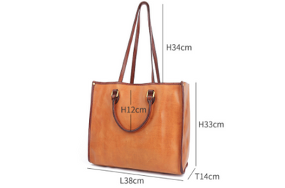 Bolso de Cuero Retro para Mujer con Gran Capacidad y Múltiples Compartimentos - Image 21