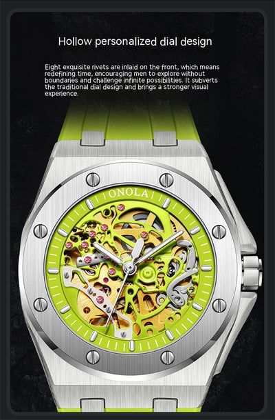 Reloj Mecánico Automático Impermeable con Esfera Luminosa - Image 10