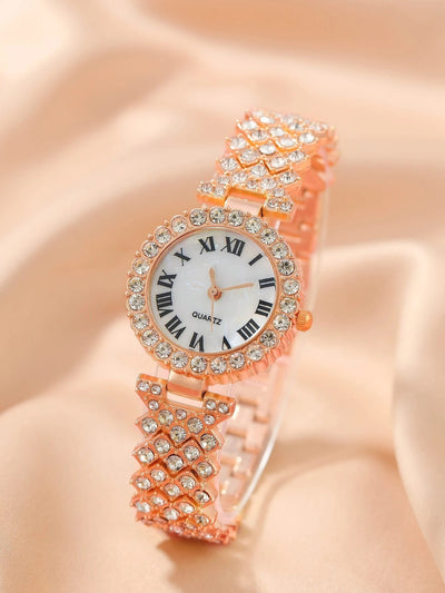 Reloj de Moda para Mujer con Diamantes Completos - Cuarzo de Alta Gama Versátil - Image 11
