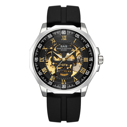 Reloj Mecánico Hueco de Lujo con Correa de Acero Inoxidable - Image 12