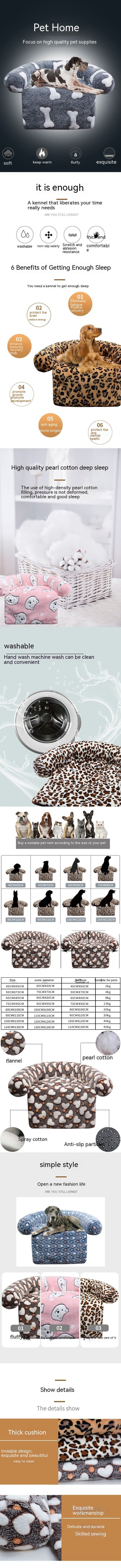 Sofá Cama Acogedora para Mascotas con Manta Integrada - Image 13