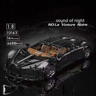 Modelo de Auto Voz de la Noche 13163 - Puzzle de Alta Dificultad Compatible con Bloques de Construcción - Image 7