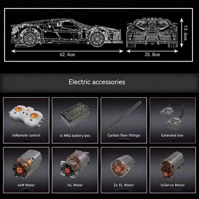 Modelo de Auto Voz de la Noche 13163 - Puzzle de Alta Dificultad Compatible con Bloques de Construcción - Image 11