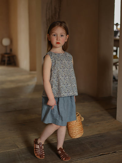 Chaleco Infantil de Algodón con Estampado Floral - Image 7
