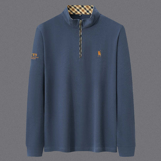 Camisa Base de Algodón con Cierre Medio para Hombre Adulto y Mayor - Image 7