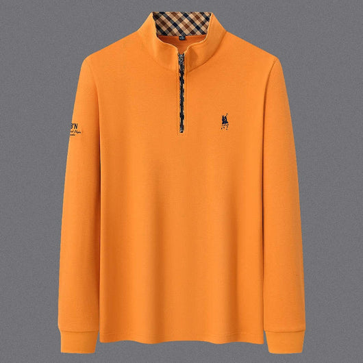 Camisa Base de Algodón con Cierre Medio para Hombre Adulto y Mayor - Image 8