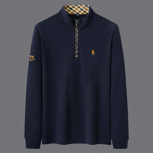 Camisa Base de Algodón con Cierre Medio para Hombre Adulto y Mayor - Image 9