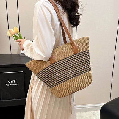 Bolsa Tejida Estilo Mori a Juego - Diseño Boho Minimalista