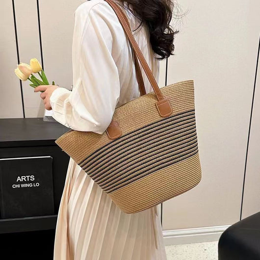 Bolsa Tejida Estilo Mori a Juego - Diseño Boho Minimalista