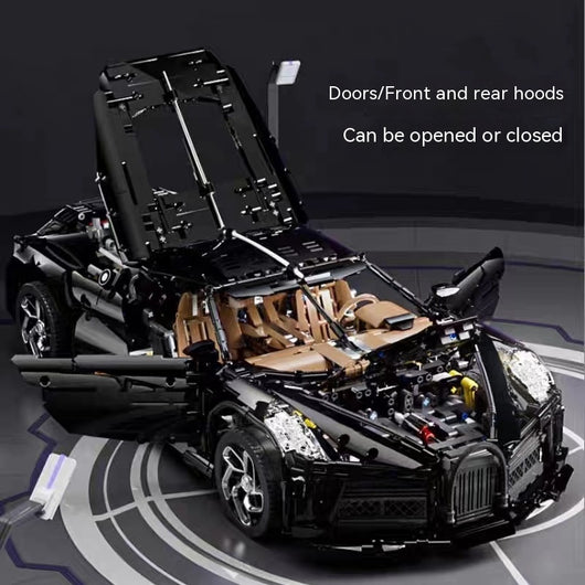 Modelo de Auto Voz de la Noche 13163 - Puzzle de Alta Dificultad Compatible con Bloques de Construcción - Image 13