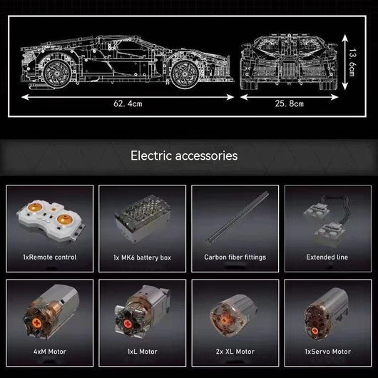 Modelo de Auto Voz de la Noche 13163 - Puzzle de Alta Dificultad Compatible con Bloques de Construcción - Image 16