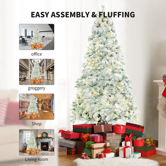 Árbol de Navidad con Efecto Nieve Simulada - Decoración de Vidriera PVC - Image 17