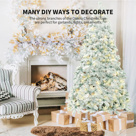 Árbol de Navidad con Efecto Nieve Simulada - Decoración de Vidriera PVC - Image 19