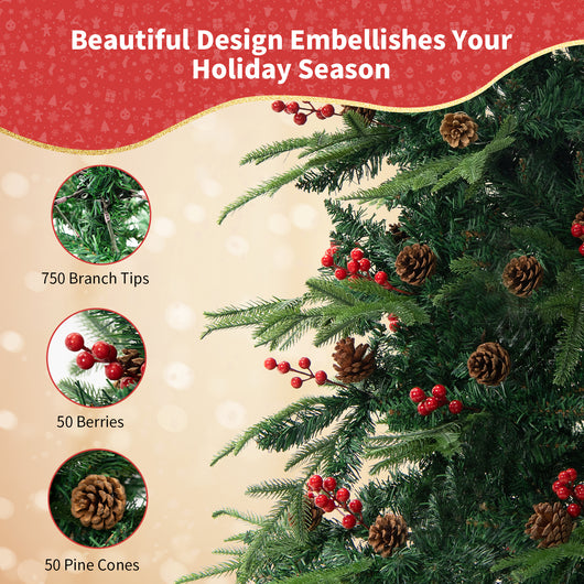 Árbol de Navidad con Efecto Nieve Simulada - Decoración de Vidriera PVC - Image 22