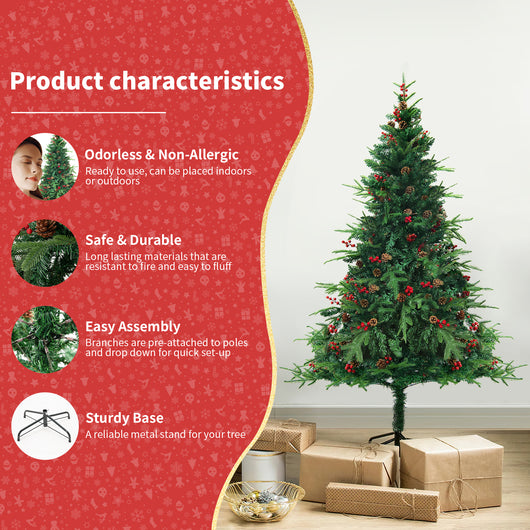 Árbol de Navidad con Efecto Nieve Simulada - Decoración de Vidriera PVC - Image 24