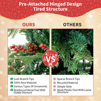 Árbol de Navidad con Efecto Nieve Simulada - Decoración de Vidriera PVC - Image 26