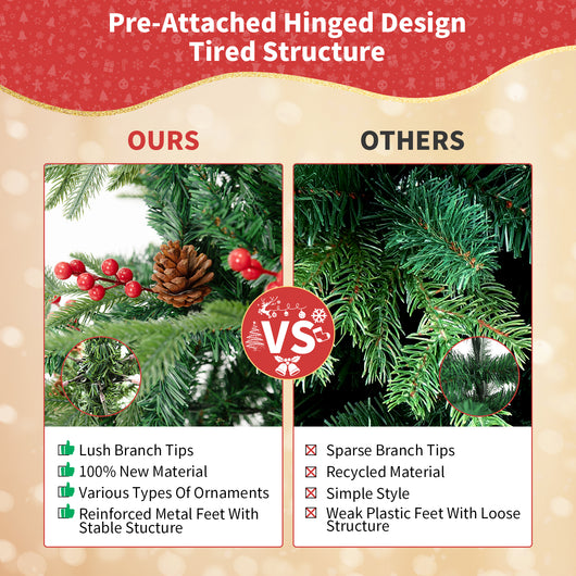 Árbol de Navidad con Efecto Nieve Simulada - Decoración de Vidriera PVC - Image 26