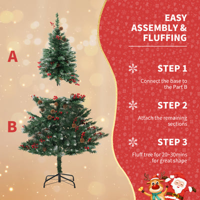 Árbol de Navidad con Efecto Nieve Simulada - Decoración de Vidriera PVC - Image 30