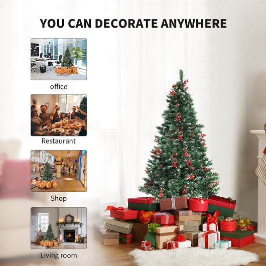Árbol de Navidad con Efecto Nieve Simulada - Decoración de Vidriera PVC - Image 32