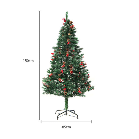 Árbol de Navidad con Efecto Nieve Simulada - Decoración de Vidriera PVC - Image 34