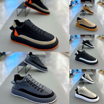 Zapatos Casuales Slip-on con Costuras Grabadas para Hombre - Primavera y Otoño
