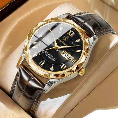 Reloj de Pulsera de Cuarzo Luxury para Hombre con Correa de Cuero - Image 68