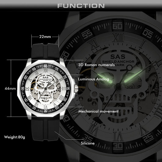 Reloj Mecánico Hueco de Lujo con Correa de Acero Inoxidable - Image 16