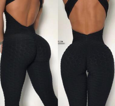 Enterizo Deportivo de Yoga con Espalda Descubierta y Diseño Cruzado - Image 6