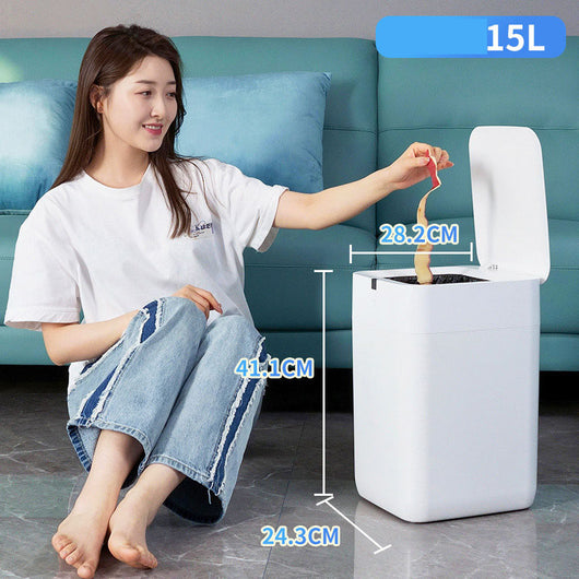 Basurero Inteligente Automático con Sellado Inductivo para Cocina y Oficina - Image 14