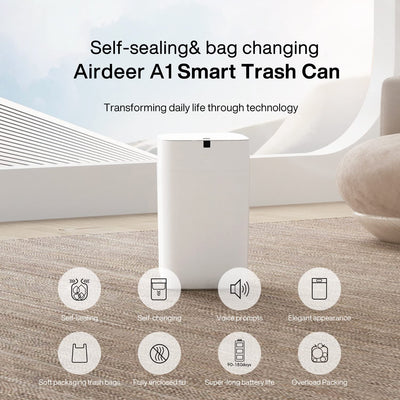 Basurero Inteligente Automático con Sellado Inductivo para Cocina y Oficina - Image 18