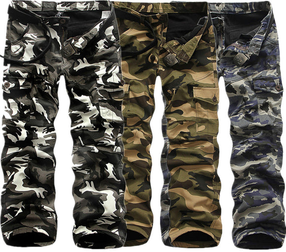 Pantalones de Cachemira y Algodón Premium para Hombre - Diseño Camuflaje Invierno