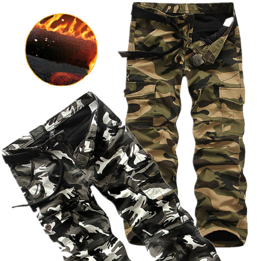 Pantalones de Cachemira y Algodón Premium para Hombre - Diseño Camuflaje Invierno - Image 3