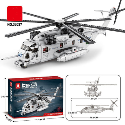 Helicóptero de Transporte Armable - Juego de Bloques de Construcción - Image 16
