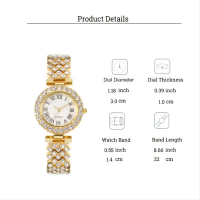 Reloj de Moda para Mujer con Diamantes Completos - Cuarzo de Alta Gama Versátil - Image 17