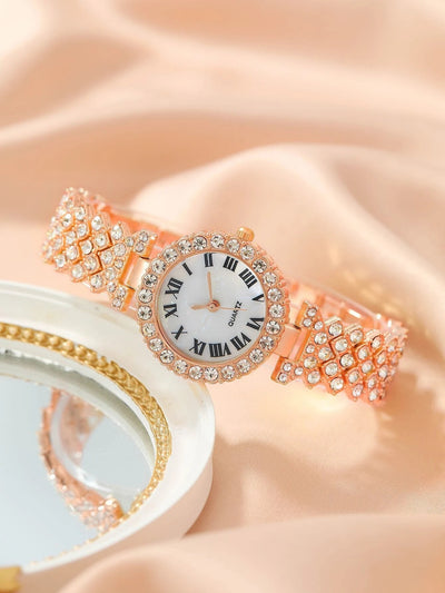 Reloj de Moda para Mujer con Diamantes Completos - Cuarzo de Alta Gama Versátil - Image 22