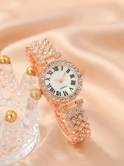 Reloj de Moda para Mujer con Diamantes Completos - Cuarzo de Alta Gama Versátil - Image 23