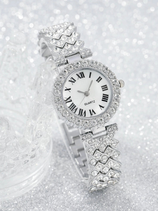 Reloj de Moda para Mujer con Diamantes Completos - Cuarzo de Alta Gama Versátil - Image 24