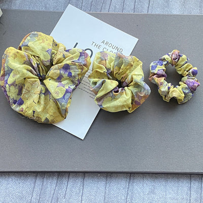 Elástico para Cabello Floral Acuarela Amarilla - Talla Grande - Image 13
