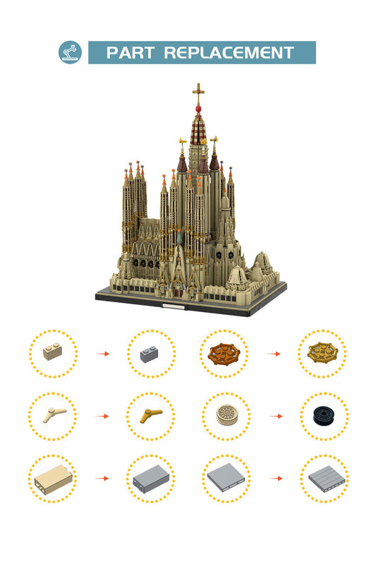Set de Bloques Constructivos Sagrada Familia Barcelona - Modelo Arquitectónico Detallado - Image 12