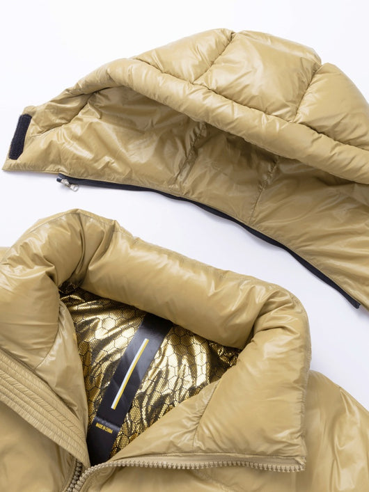 Chaqueta Corta Acolchada Brillante con Plumón de Pato - Image 13