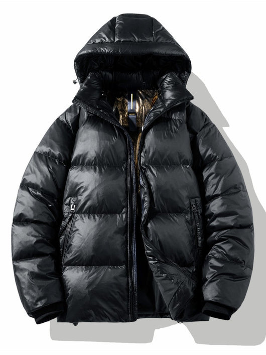 Chaqueta Corta Acolchada Brillante con Plumón de Pato - Image 14