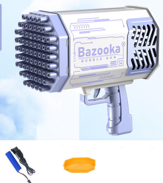 Pistola de Burbujas Automática 69 Agujeros con Luz LED - Juguete Infantil - Image 15