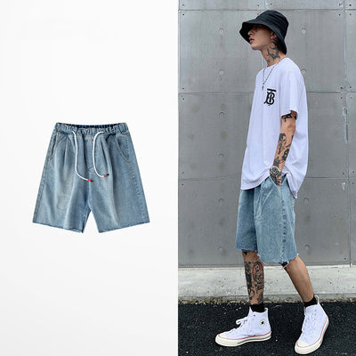 Shorts Denim Retro Estilo Hong Kong en Tonos Claros - Image 3