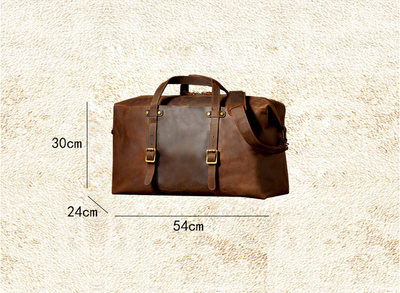 Bolsa de Viaje de Cuero Genuino Capacidad Extra Grande para Hombre - Image 6