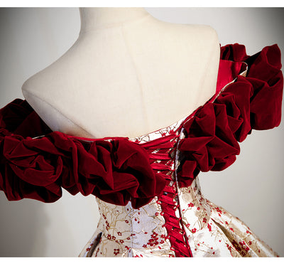 Vestido de Novia Hombros Descubiertos con Detalles de Encaje Pesado - Image 13