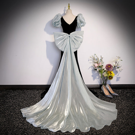Vestido de Rendimiento con Falda Fluida y Lazo Trasero para Mujer - Image 9