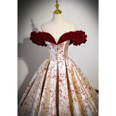 Vestido de Novia Hombros Descubiertos con Detalles de Encaje Pesado - Image 16